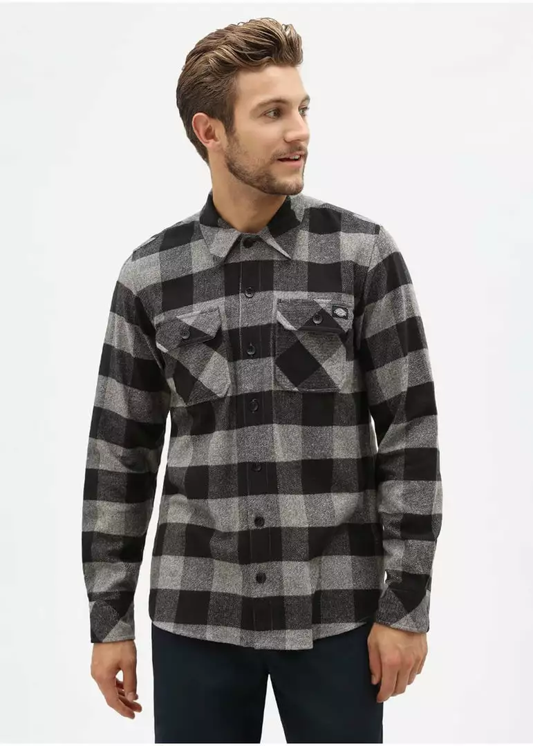 Dickies Mens Sacramento Flannel Shirt Grey 3 Dickies Mens Sacramento Flannel Shirt Grey