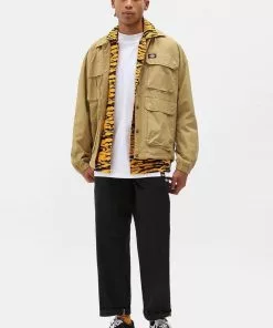 New In Dickies Mens Funkley Herringbone Trousers Black