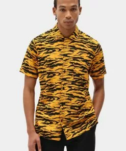 Dickies Mens Quamba Cadnium Shirt Yellow New In