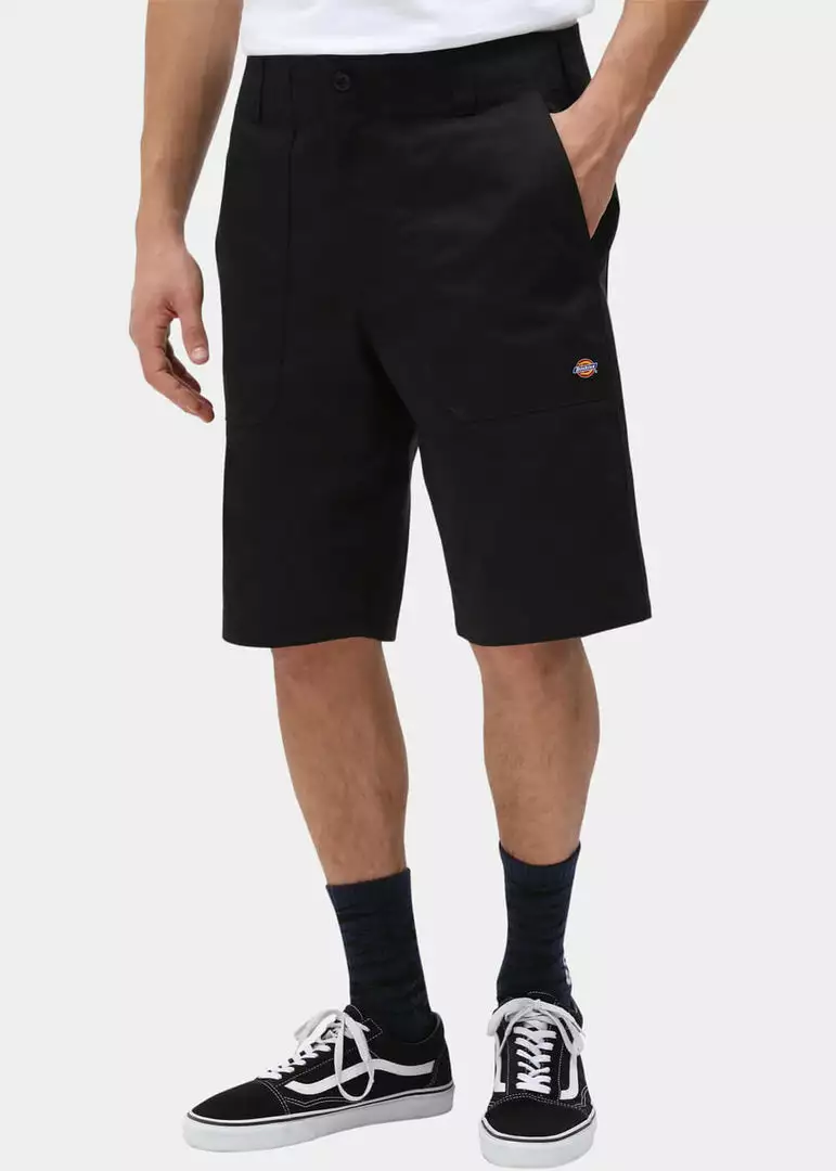 Dickies Mens Funkley Herringbone Shorts Black New In 3 Dickies Mens Funkley Herringbone Shorts Black New In