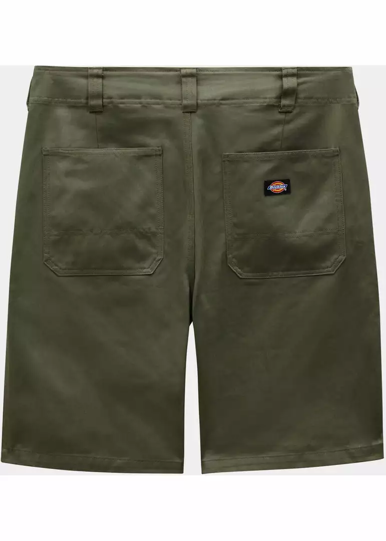 New In Dickies Mens Funkley Herringbone Shorts Military Green 8 New In Dickies Mens Funkley Herringbone Shorts Military Green