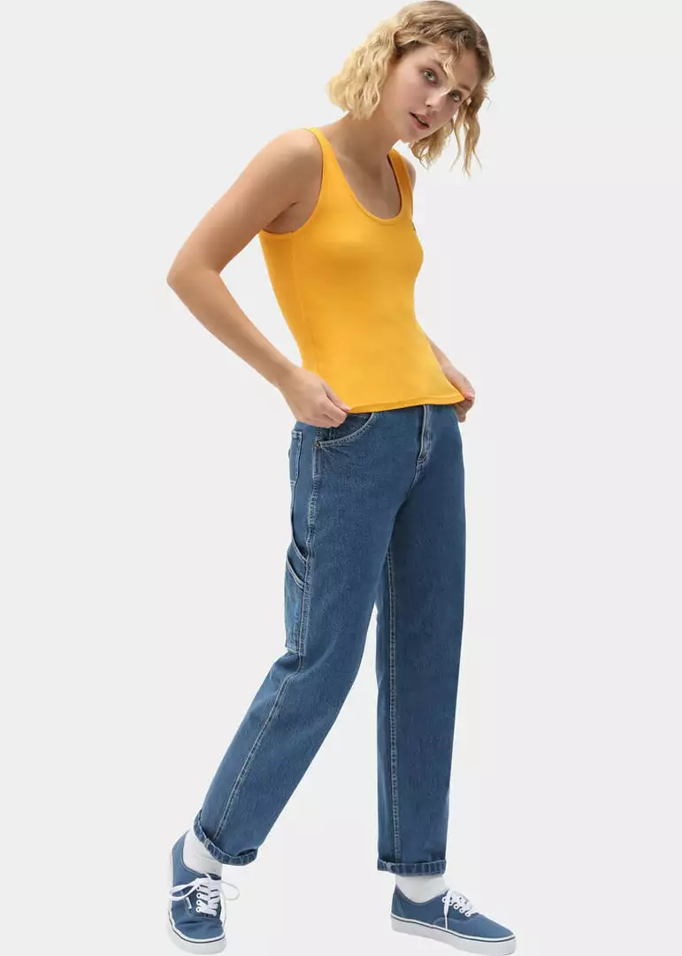 Dickies Women Mapleton Tank Top Cadnium Yellow 4 Dickies Women Mapleton Tank Top Cadnium Yellow