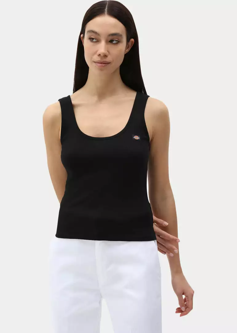 Dickies Women Mapleton Tank Top Black New In 7 Dickies Women Mapleton Tank Top Black New In