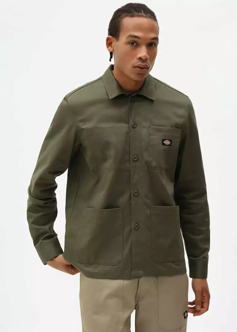 New In Dickies Mens Funkley Shirt Military Green 3 New In Dickies Mens Funkley Shirt Military Green