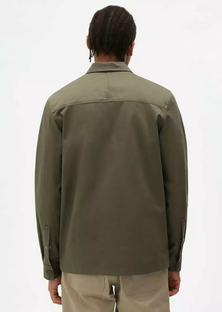 New In Dickies Mens Funkley Shirt Military Green 5 New In Dickies Mens Funkley Shirt Military Green