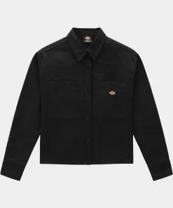 Dickies Womens Chokio Herringbone Shirt Black