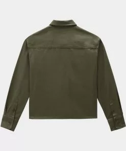 New In Dickies Womens Chokio Herringbone Shirt Military Green 12 New In Dickies Womens Chokio Herringbone Shirt Military Green