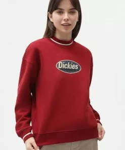 Dickies Womens Saxman Sweater Biking Red New In