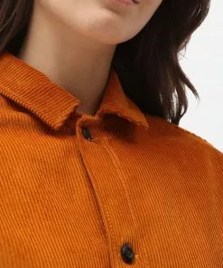 New In Dickies Womens Higginson Corduroy Shirt Pumpkin Spice Orange 10 New In Dickies Womens Higginson Corduroy Shirt Pumpkin Spice Orange