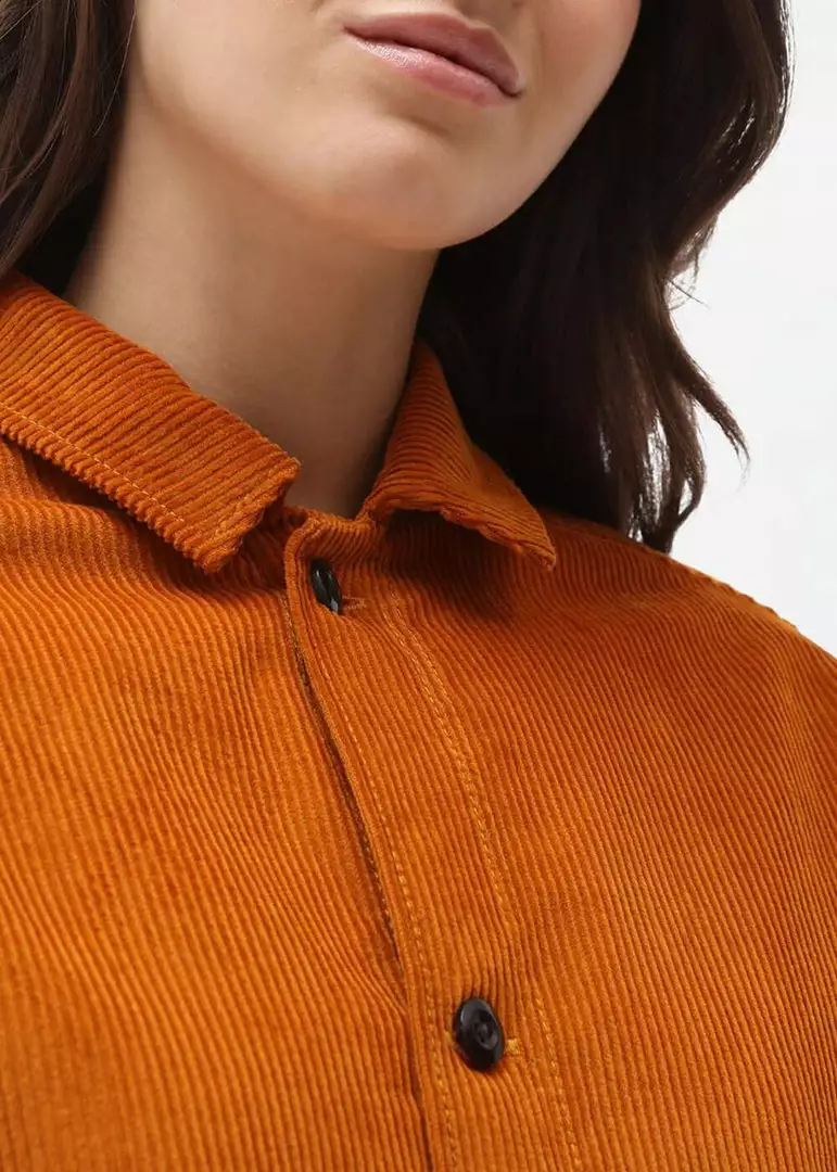 New In Dickies Womens Higginson Corduroy Shirt Pumpkin Spice Orange 5 New In Dickies Womens Higginson Corduroy Shirt Pumpkin Spice Orange