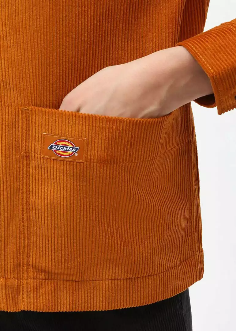 New In Dickies Womens Higginson Corduroy Shirt Pumpkin Spice Orange 6 New In Dickies Womens Higginson Corduroy Shirt Pumpkin Spice Orange