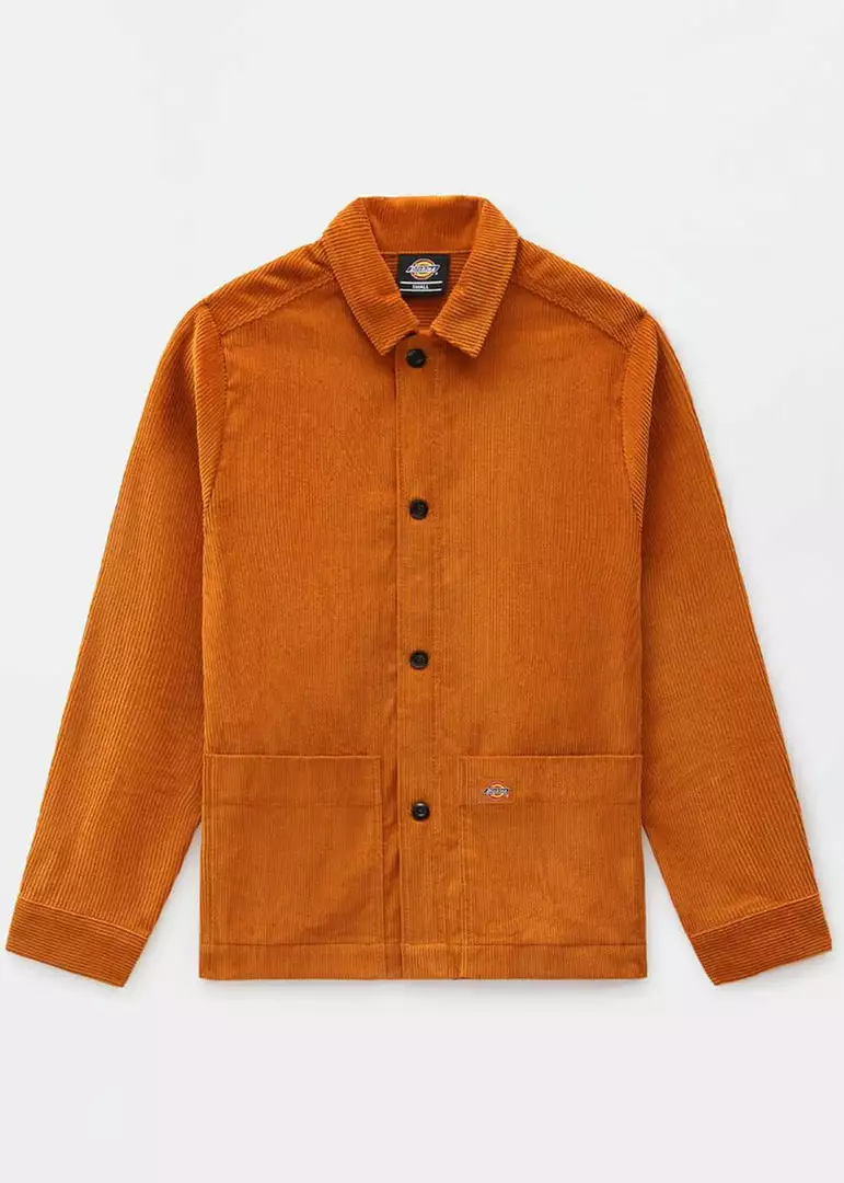 New In Dickies Womens Higginson Corduroy Shirt Pumpkin Spice Orange 4 New In Dickies Womens Higginson Corduroy Shirt Pumpkin Spice Orange