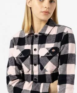 Dickies Women Sacramento Shirt Light Pink New In