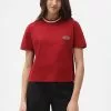 Dickies Womens Saxman T-Shirt Biking Red