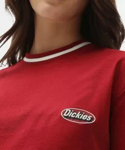 Dickies Womens Saxman T-Shirt Biking Red