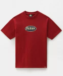 Dickies Mens Saxman T-Shirt Biking Red New In