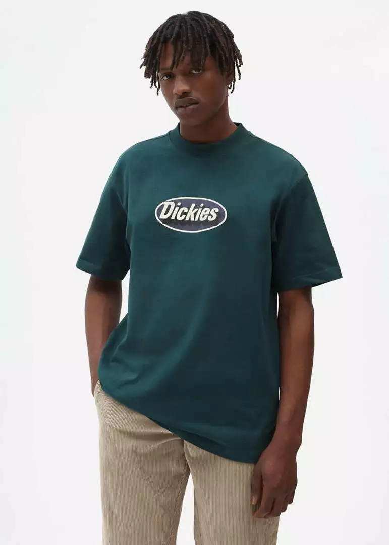 Dickies Mens Saxman T-Shirt Pine Green New In 3 Dickies Mens Saxman T-Shirt Pine Green New In