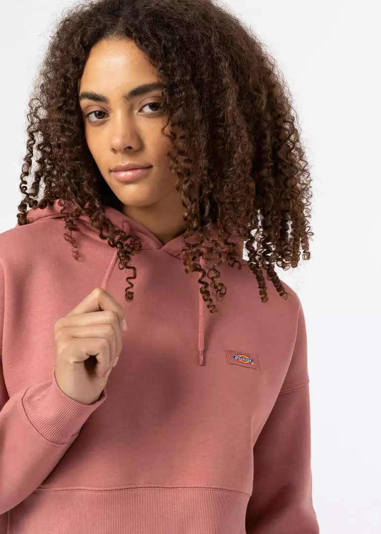Dickies Women Oakport Cropped Hoodie Pink 3 Dickies Women Oakport Cropped Hoodie Pink