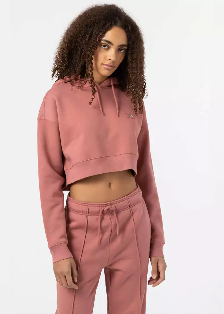 Dickies Women Oakport Cropped Hoodie Pink 6 Dickies Women Oakport Cropped Hoodie Pink