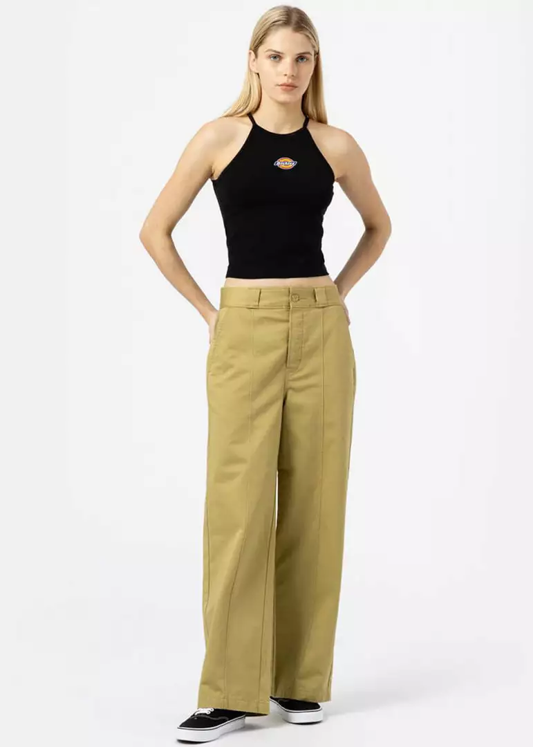 Dickies Dames Chain Lake Vest Top Black New In 6 Dickies Dames Chain Lake Vest Top Black New In