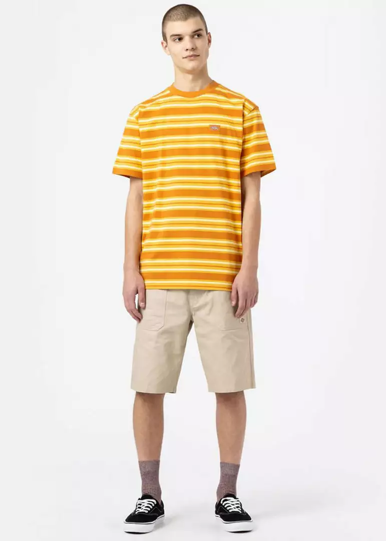 Dickies Men Lynwood T-Shirt Pale Banana Yellow New In 5 Dickies Men Lynwood T-Shirt Pale Banana Yellow New In