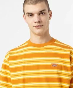 Dickies Men Lynwood T-Shirt Pale Banana Yellow New In