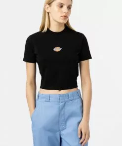 New In Dickies Women Maple Valley T-Shirt Black