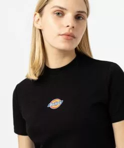 New In Dickies Women Maple Valley T-Shirt Black