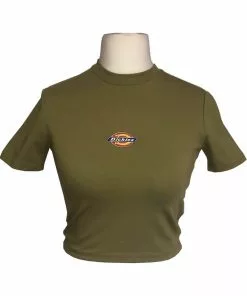 New In Dickies Women Maple Valley T-Shirt Moss Green 10 New In Dickies Women Maple Valley T-Shirt Moss Green