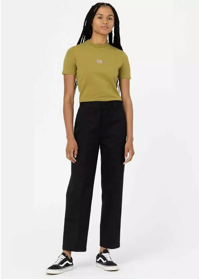 New In Dickies Women Maple Valley T-Shirt Moss Green 8 New In Dickies Women Maple Valley T-Shirt Moss Green