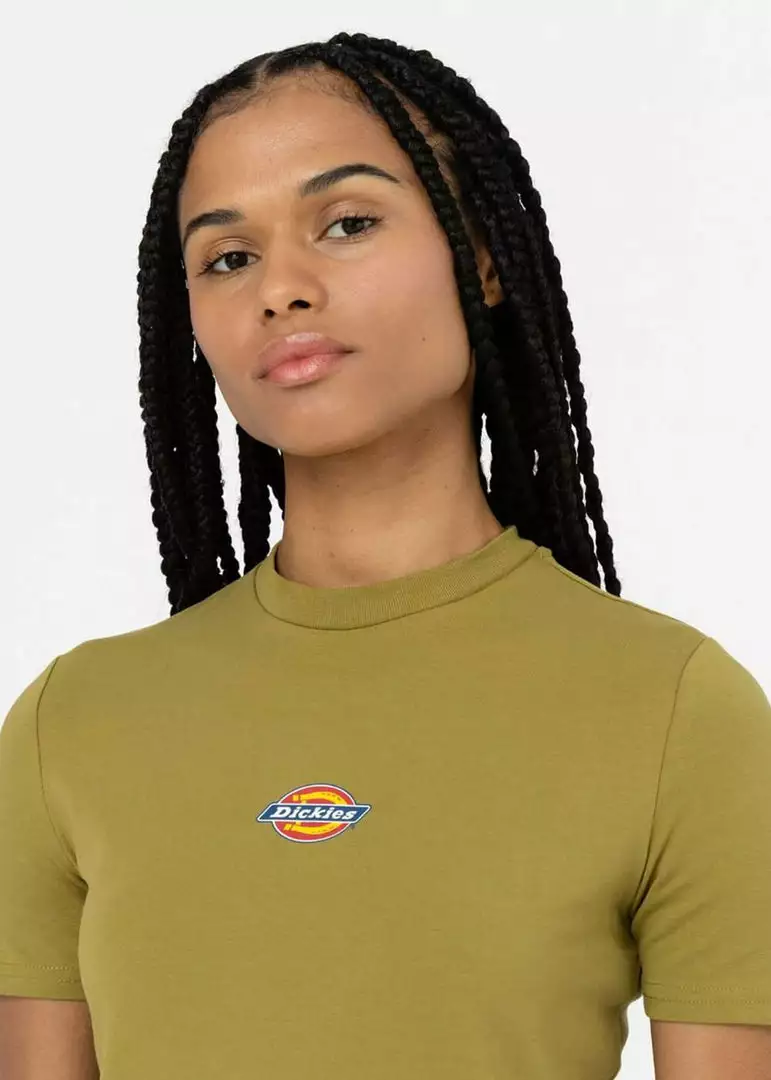 New In Dickies Women Maple Valley T-Shirt Moss Green 4 New In Dickies Women Maple Valley T-Shirt Moss Green