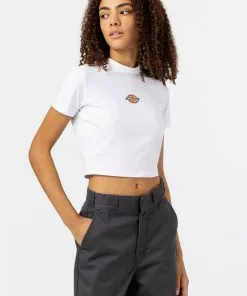 Dickies Women Maple Valley T-Shirt White New In