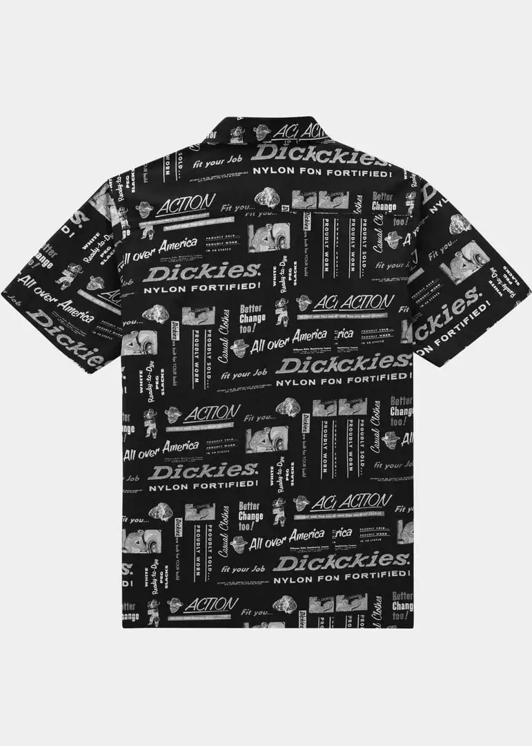New In Dickies Mens Pillager Shirt Black 5 New In Dickies Mens Pillager Shirt Black