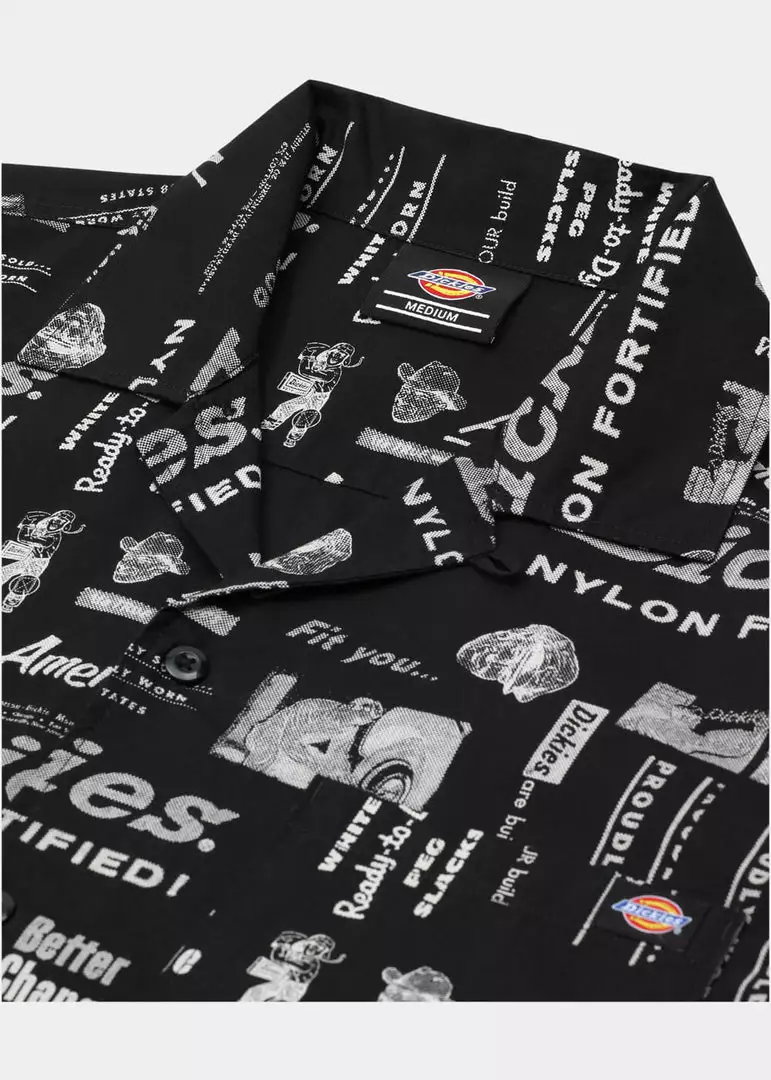 New In Dickies Mens Pillager Shirt Black 4 New In Dickies Mens Pillager Shirt Black