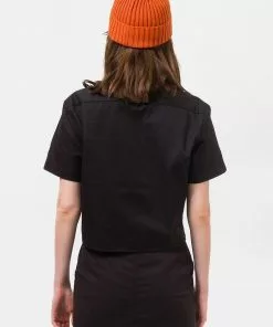 New In Dickies Womens Silver Grove 80's Shirt Black 7 New In Dickies Womens Silver Grove 80's Shirt Black