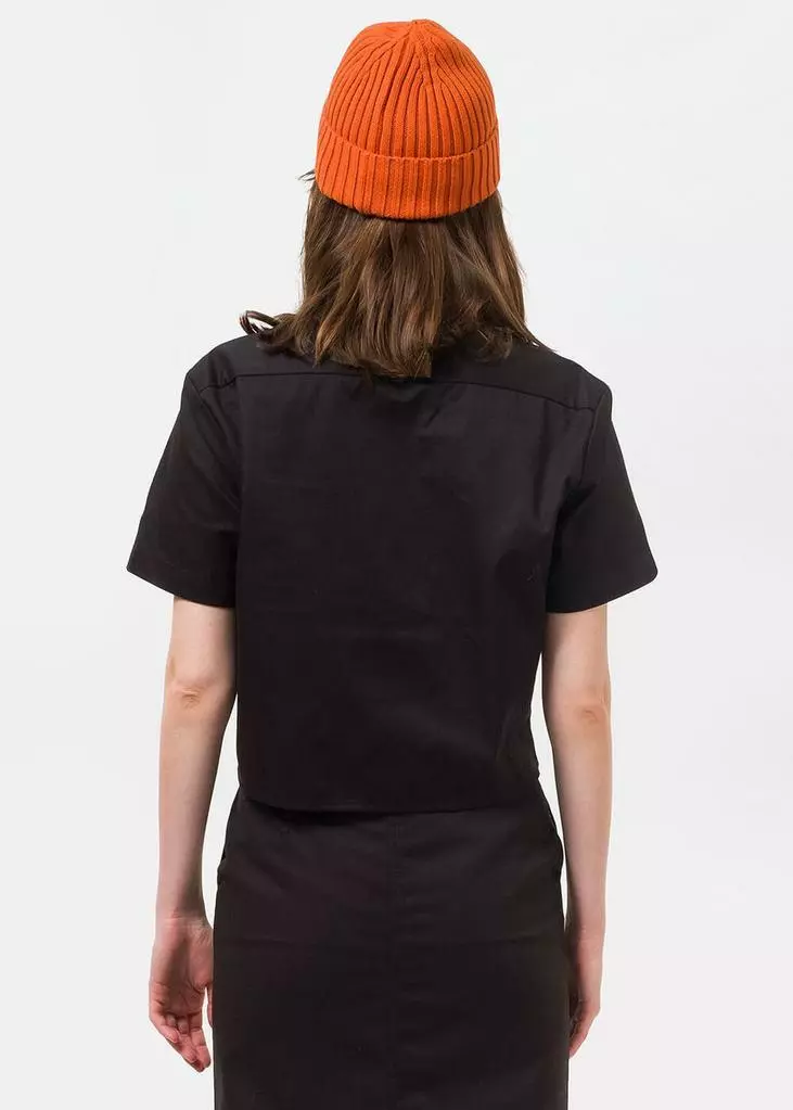 New In Dickies Womens Silver Grove 80's Shirt Black 5 New In Dickies Womens Silver Grove 80's Shirt Black