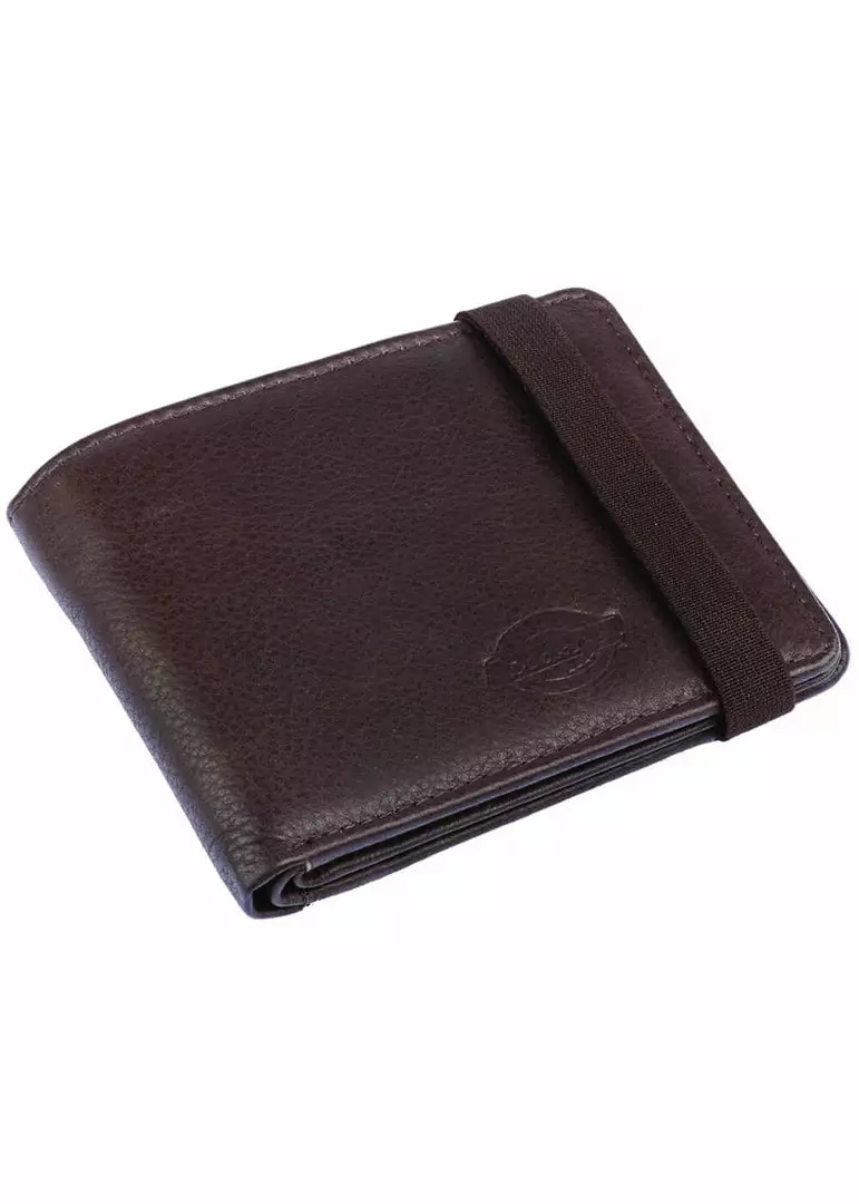 New In Dickies Wilburn Leather Wallet Brown 3 New In Dickies Wilburn Leather Wallet Brown