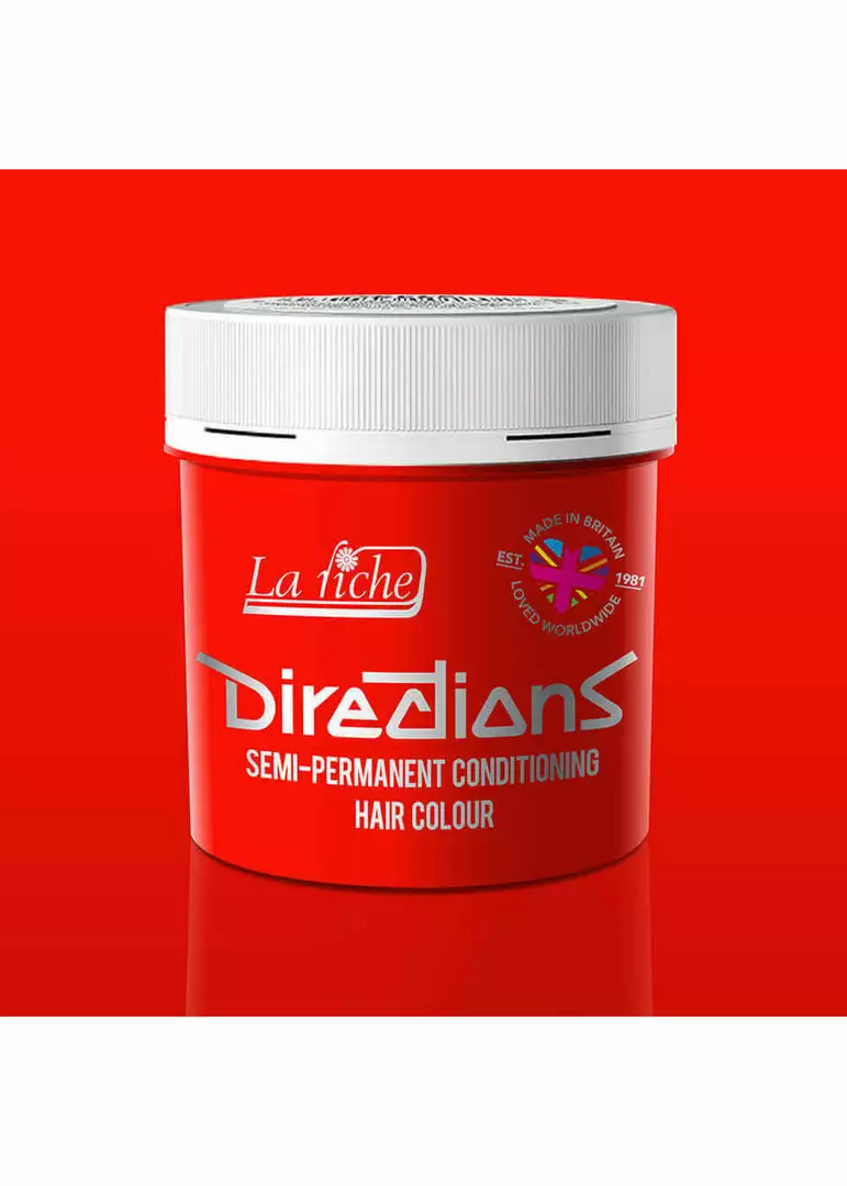 Directions Semi Permanent Hair Dye Neon Red 3 Directions Semi Permanent Hair Dye Neon Red