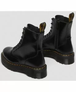 Dr. Martens Jadon Smooth Lace-up Boots Black New In 17 Dr. Martens Jadon Smooth Lace-up Boots Black New In