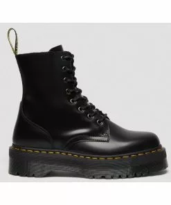 Dr. Martens Jadon Smooth Lace-up Boots Black New In 20 Dr. Martens Jadon Smooth Lace-up Boots Black New In