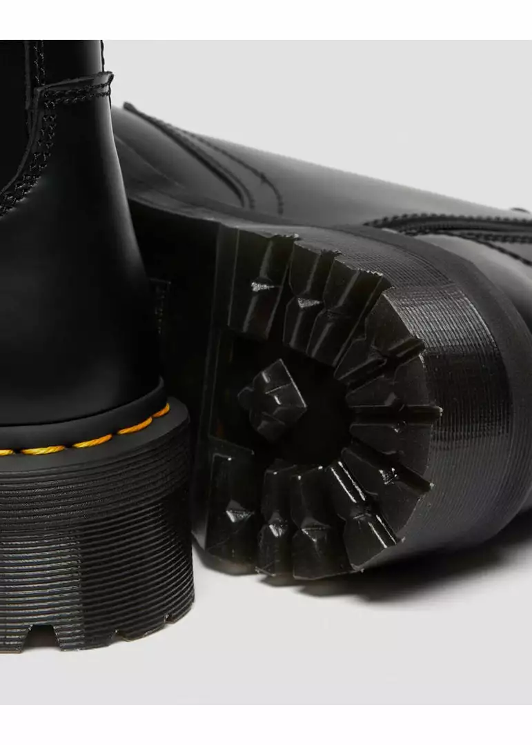 Dr. Martens Jadon Smooth Lace-up Boots Black New In 9 Dr. Martens Jadon Smooth Lace-up Boots Black New In