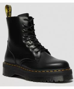 Dr. Martens Jadon Smooth Lace-up Boots Black New In 21 Dr. Martens Jadon Smooth Lace-up Boots Black New In
