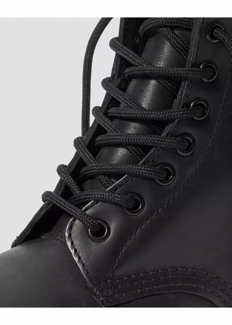 Dr. Martens Serena Burnished Wyoming Lined Lace-up Boots Black 5 Dr. Martens Serena Burnished Wyoming Lined Lace-up Boots Black