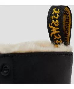 Dr. Martens Serena Burnished Wyoming Lined Lace-up Boots Black 16 Dr. Martens Serena Burnished Wyoming Lined Lace-up Boots Black