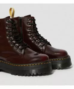 Dr. Martens Vegan Jadon Boots Red New In