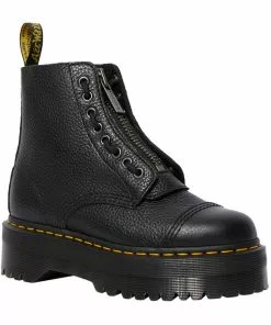 Dr. Martens Sinclair Nappa Leather Platform Boots Black New In