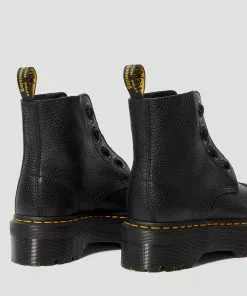 Dr. Martens Sinclair Nappa Leather Platform Boots Black New In