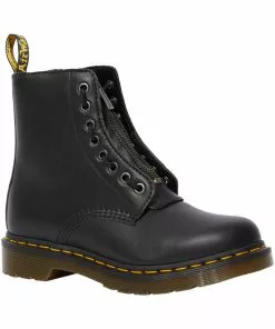 Dr. Martens 1460 Pascal Front Zip Nappa Boots Black