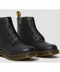 Dr. Martens 1460 Pascal Front Zip Nappa Boots Black 14 Dr. Martens 1460 Pascal Front Zip Nappa Boots Black