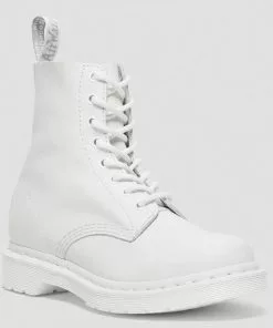 Dr. Martens 1460 Pascal Mono Virginia Soft Leather Boots White